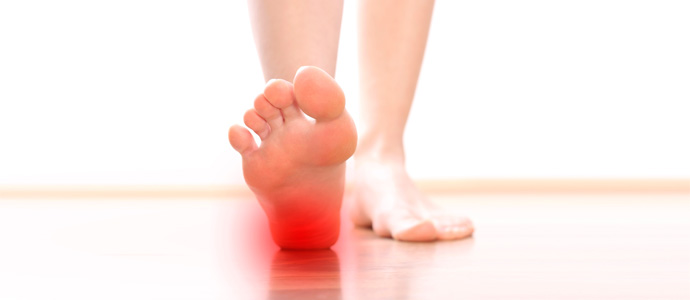 a woman with Plantar Fasciitis